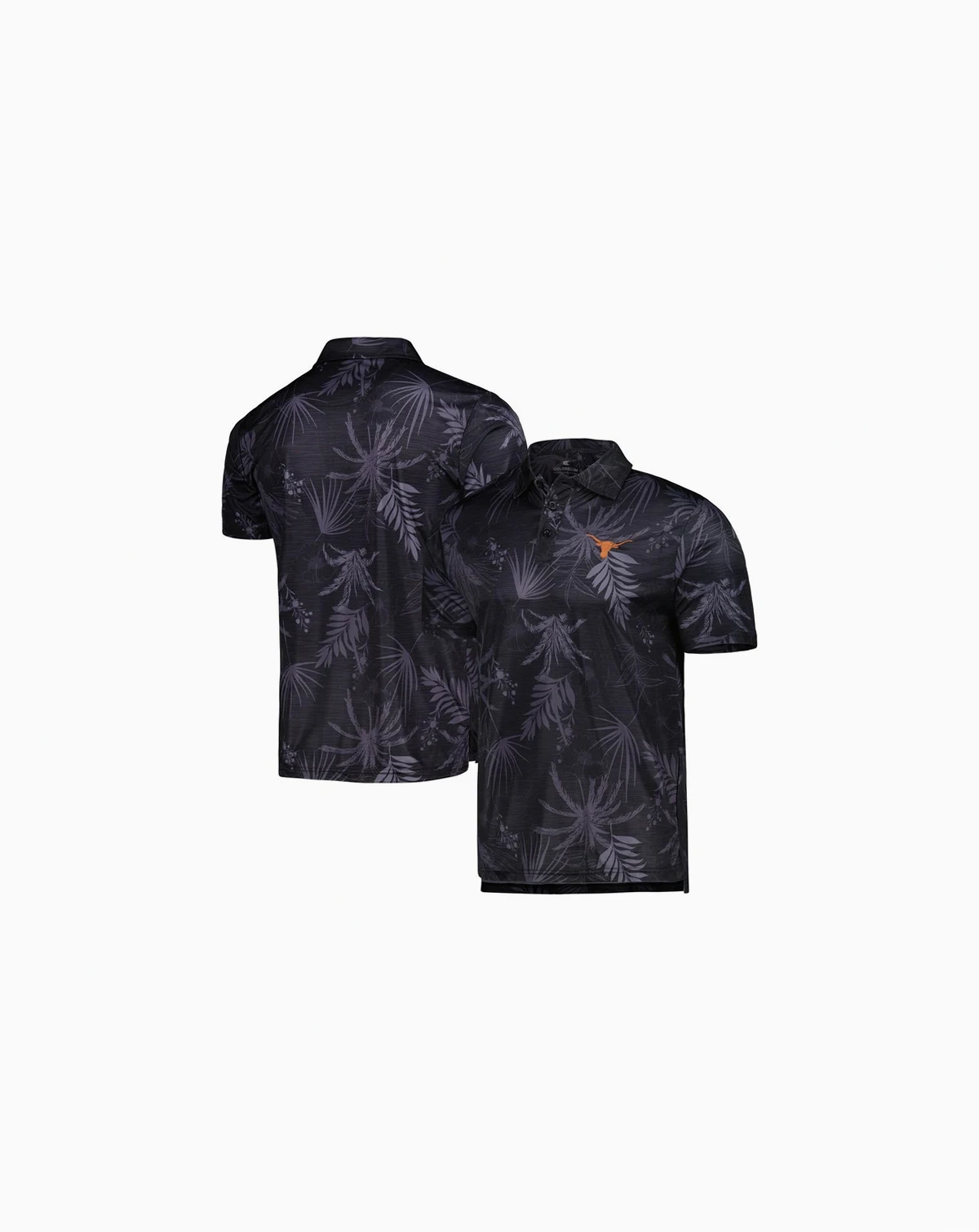 Men's Black Texas Longhorns Palms Team Polo Shirt