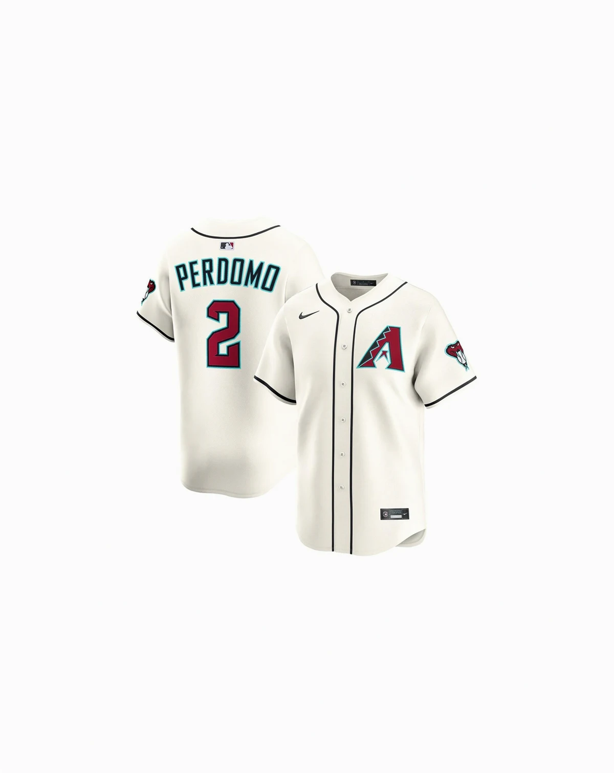 Men's Geraldo Perdomo Cream Arizona Diamondbacks Alternate Limited Player Jersey