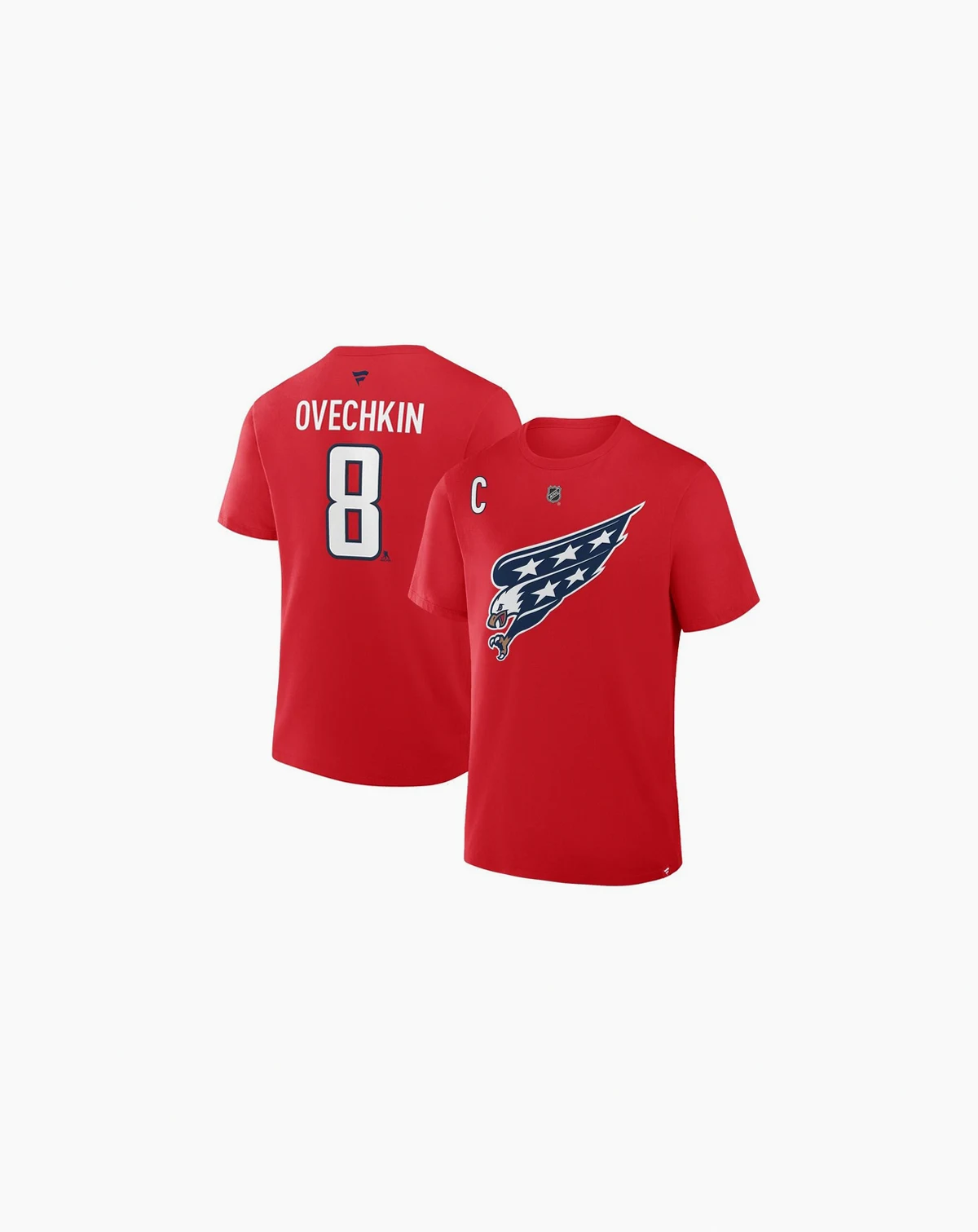 Men's Alexander Ovechkin Red Washington Capitals Authentic Stack Name Number T-Shirt
