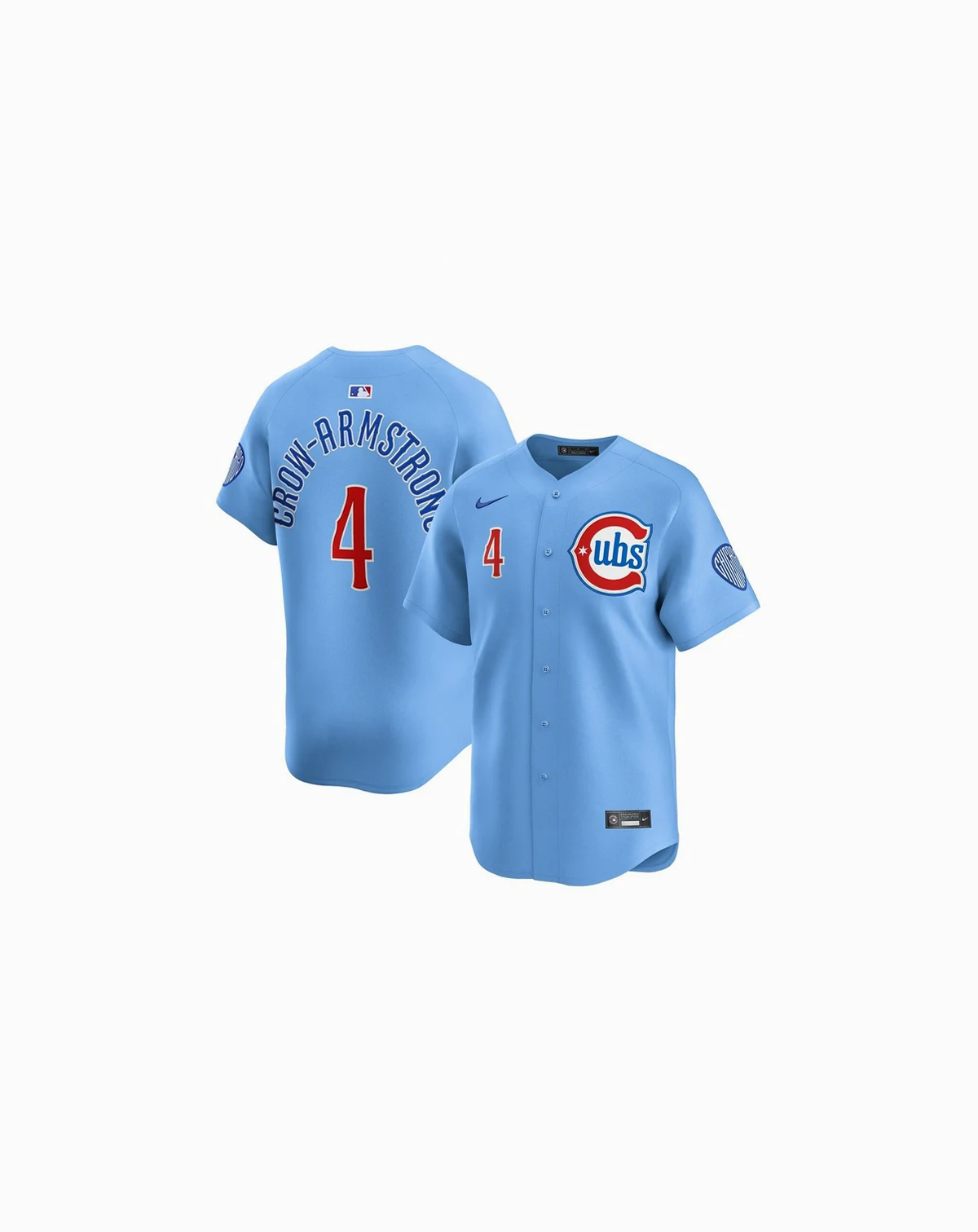Men's Pete Crow-Armstrong Light Blue Chicago Cubs Alternate Limited Player Jersey