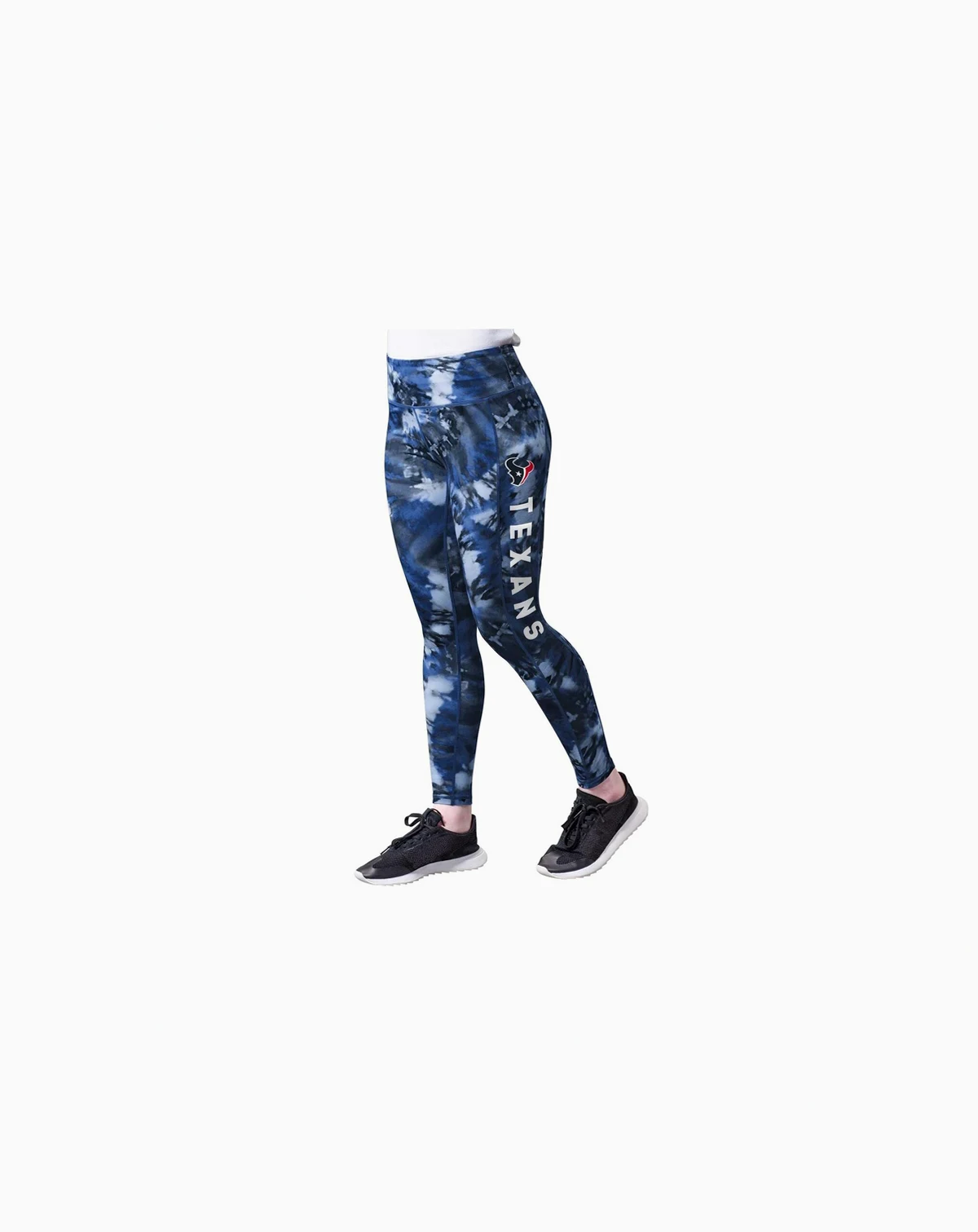 Women's Navy Houston Texans Aubrey Tie-Dye Leggings