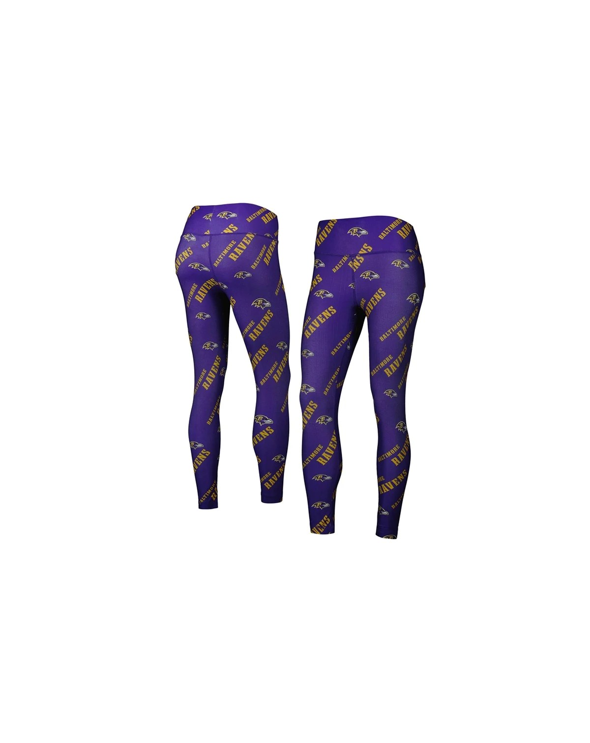 Women's Purple Baltimore Ravens Breakthrough Allover Print Leggings