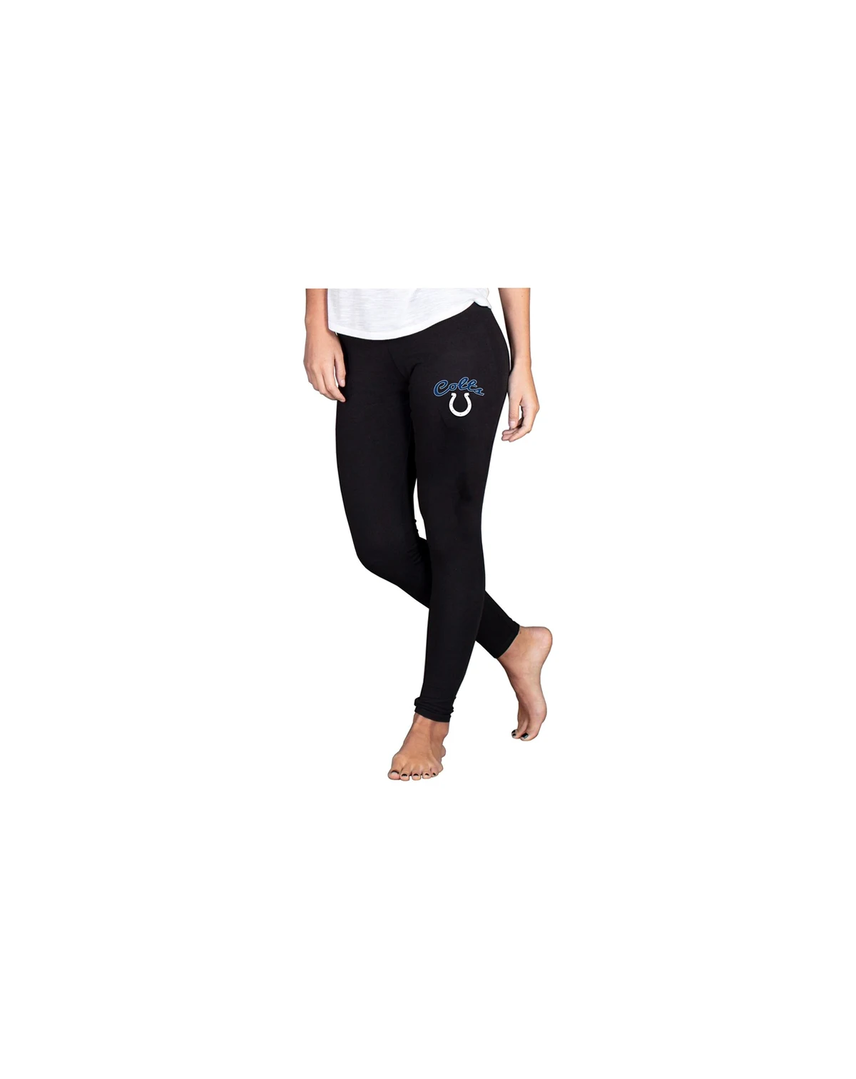Women's Black Indianapolis Colts Lightweight Fraction Lounge Leggings