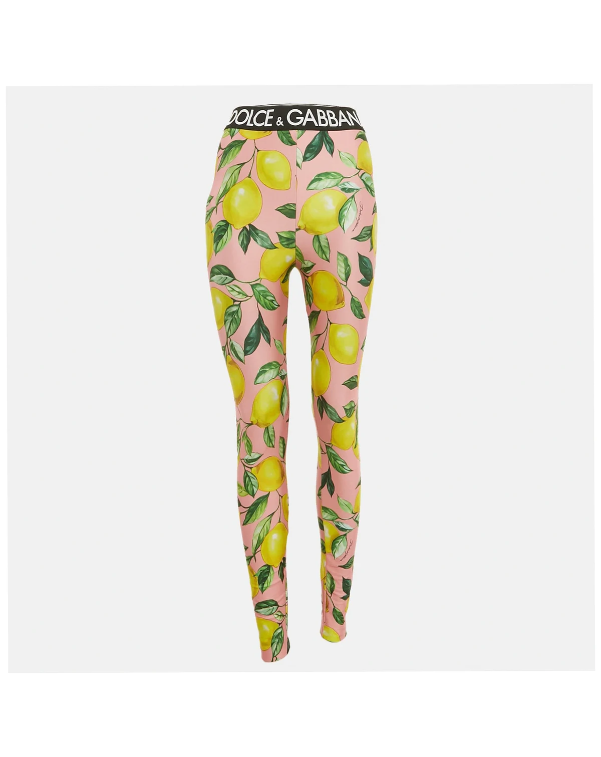 Women's Exclusive Pink Lemon Print Jersey Pants