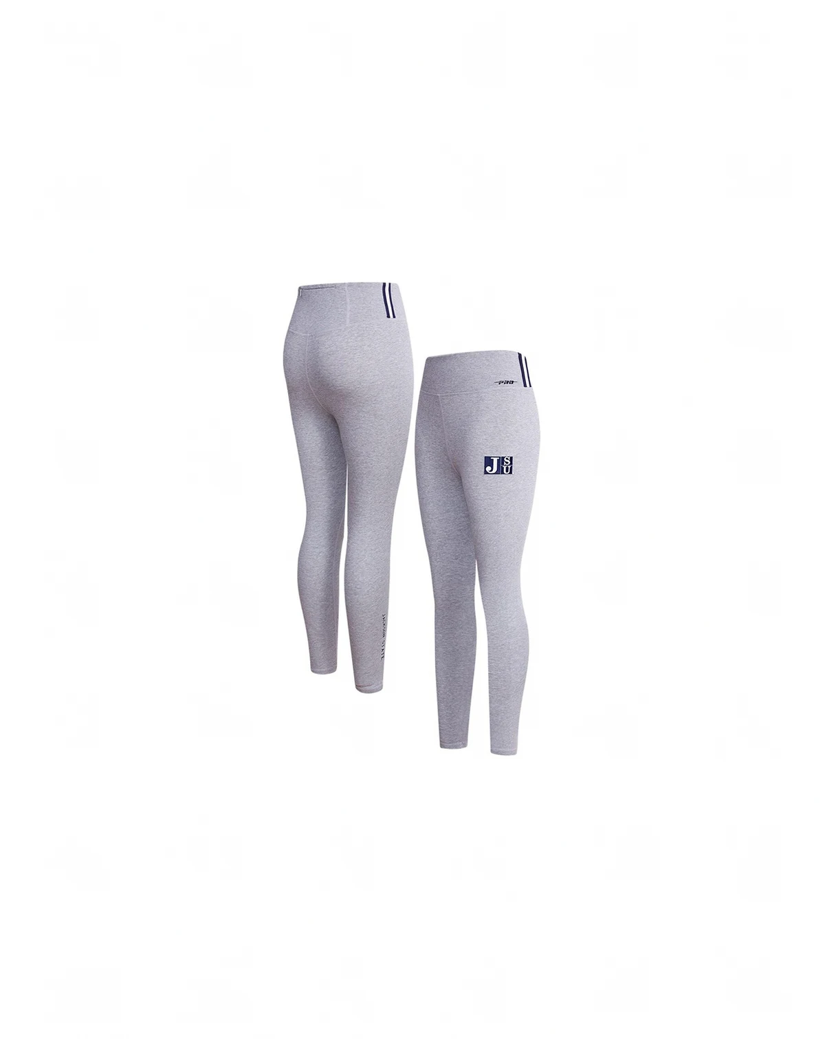 Women's Heather Gray Jackson State Tigers Classic 3-Hit Jersey Leggings
