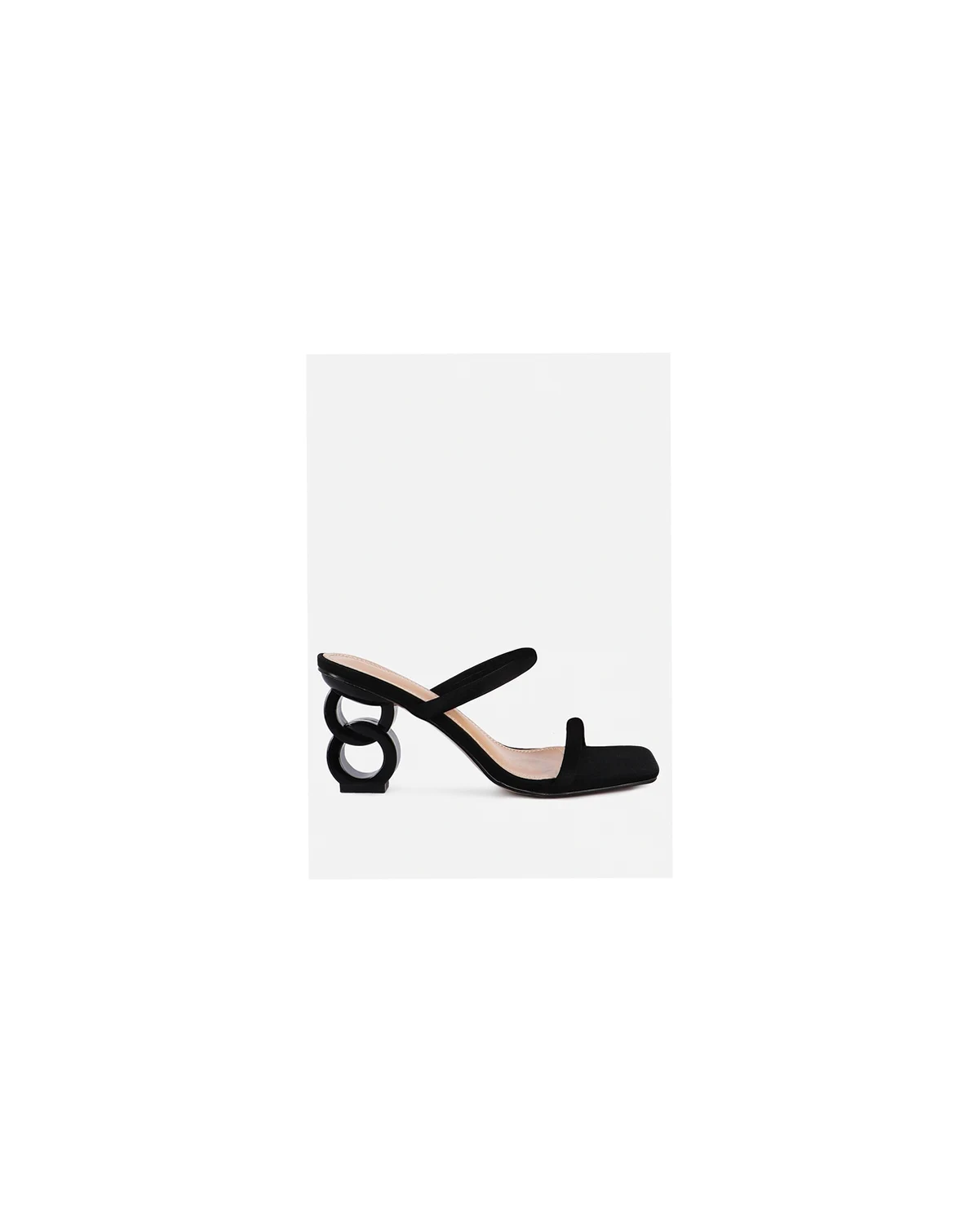 Womens Downtown Double Strap Fantasy Heel Sandals