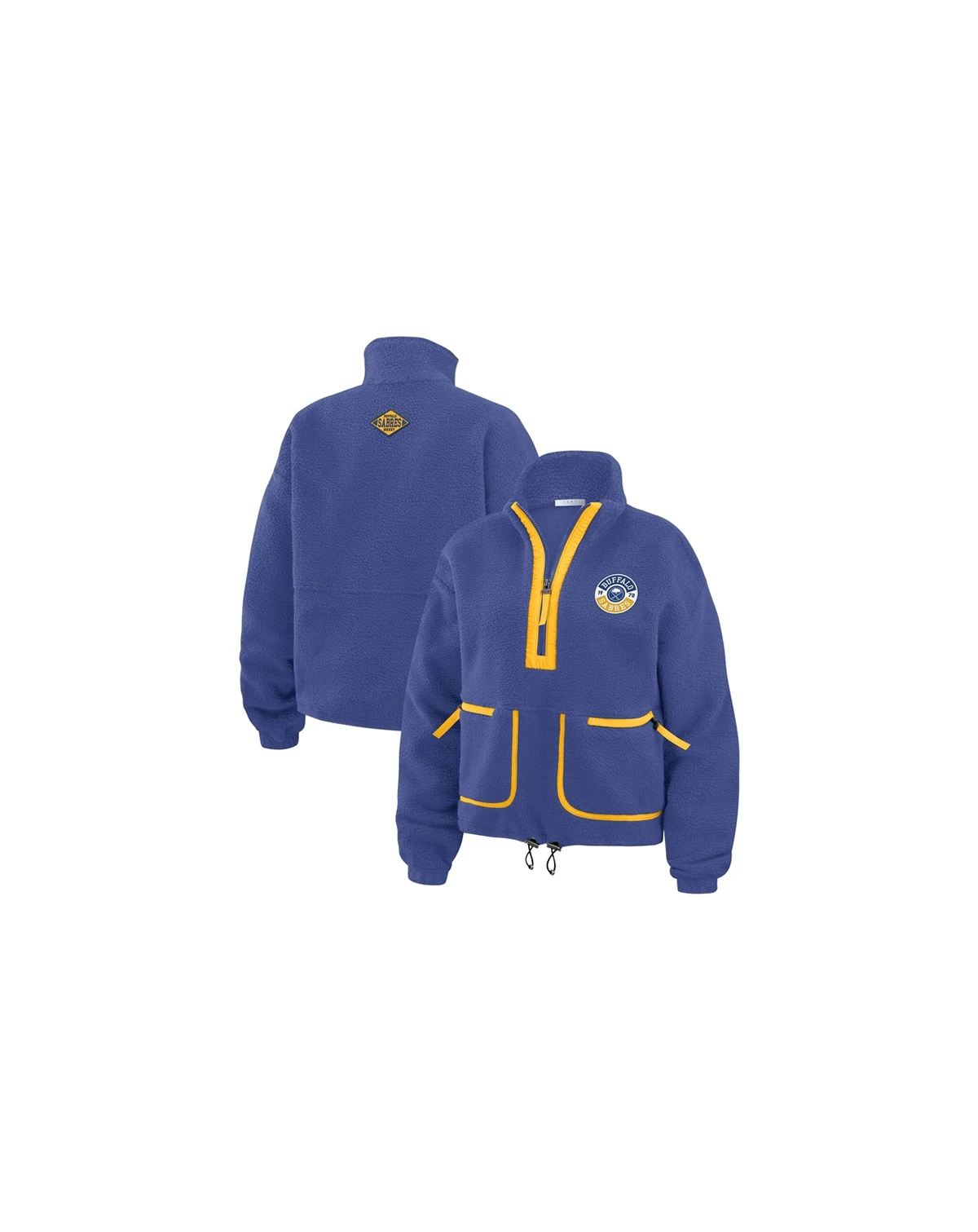 Women's Royal Buffalo Sabres Polar Fleece Half-Zip Jacket