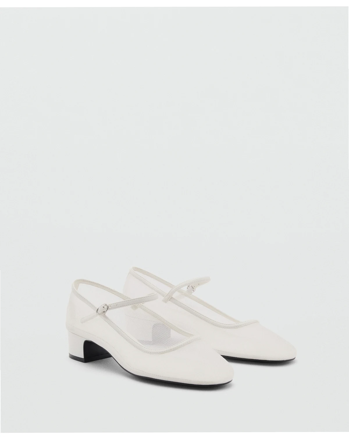 Women's Buckle Strap Mesh Shoes