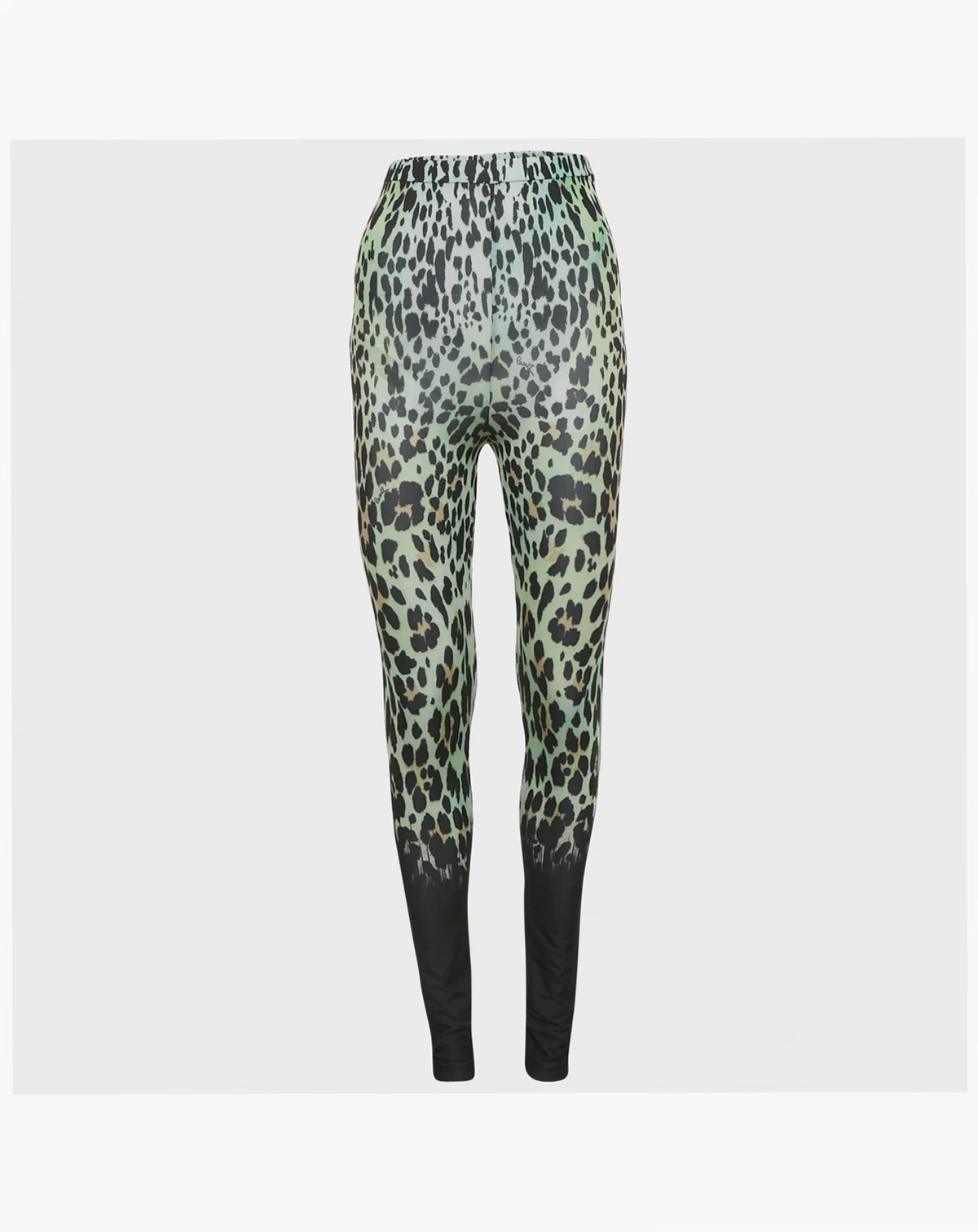 Women's Green Animal Print Jersey Leggings