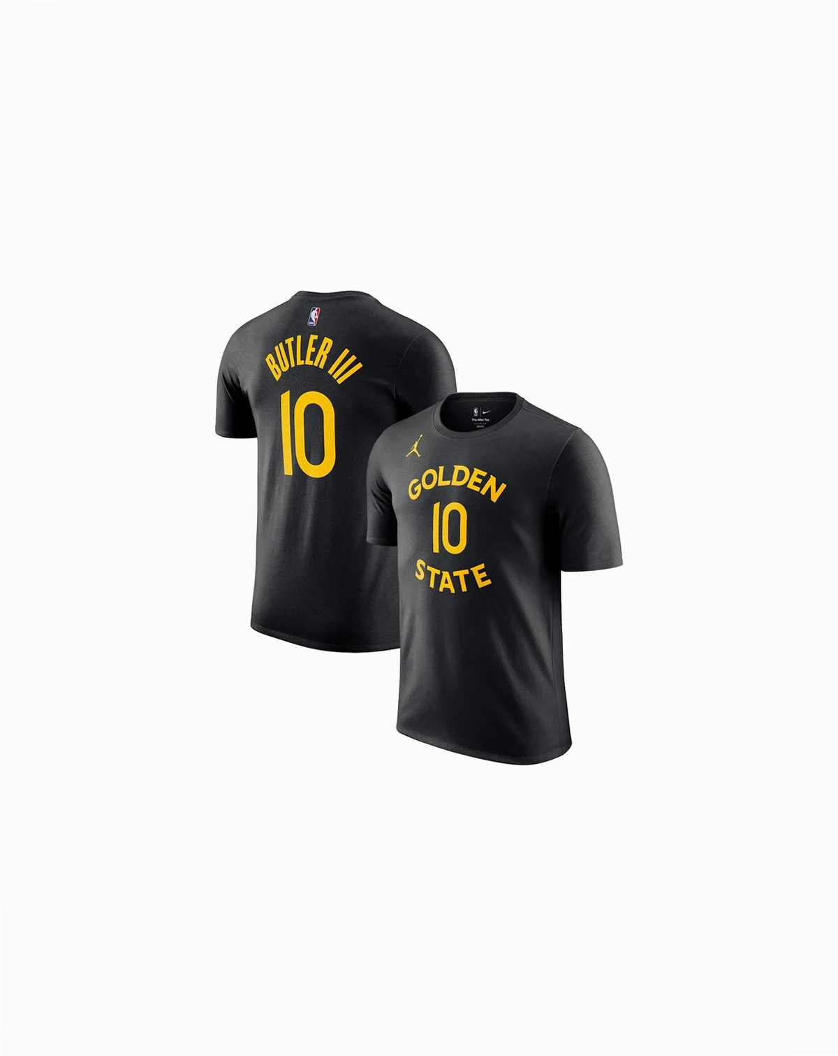 Men's Jimmy Butler III Black Golden State Warriors Statement Edition Name Number T-Shirt