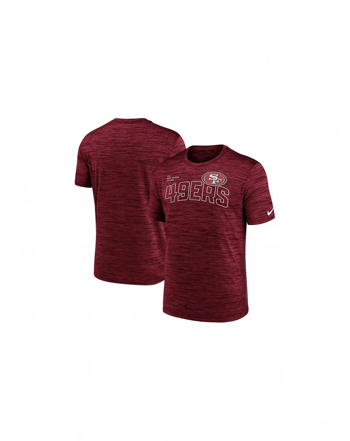 Men's Scarlet San Francisco 49ers Velocity Arch Performance T-shirt