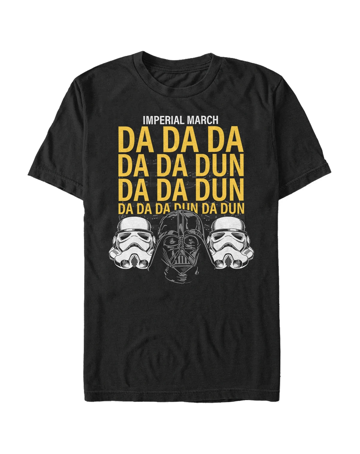 Star Wars Men's Classic Empire Helmets Imperial March Short Sleeve T-Shirt