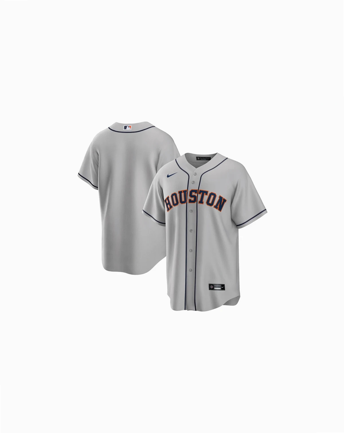 Men's Houston Astros Official Blank Replica Jersey