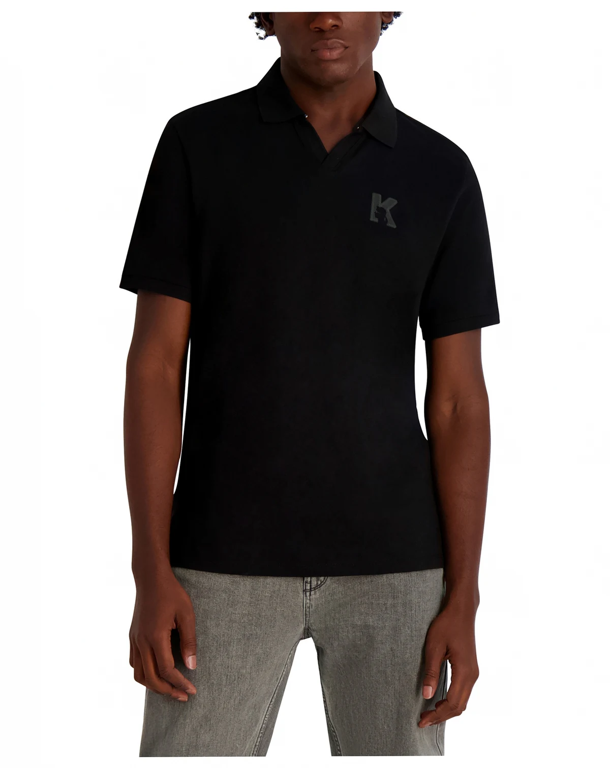 Men's Embroidered K Polo Shirt