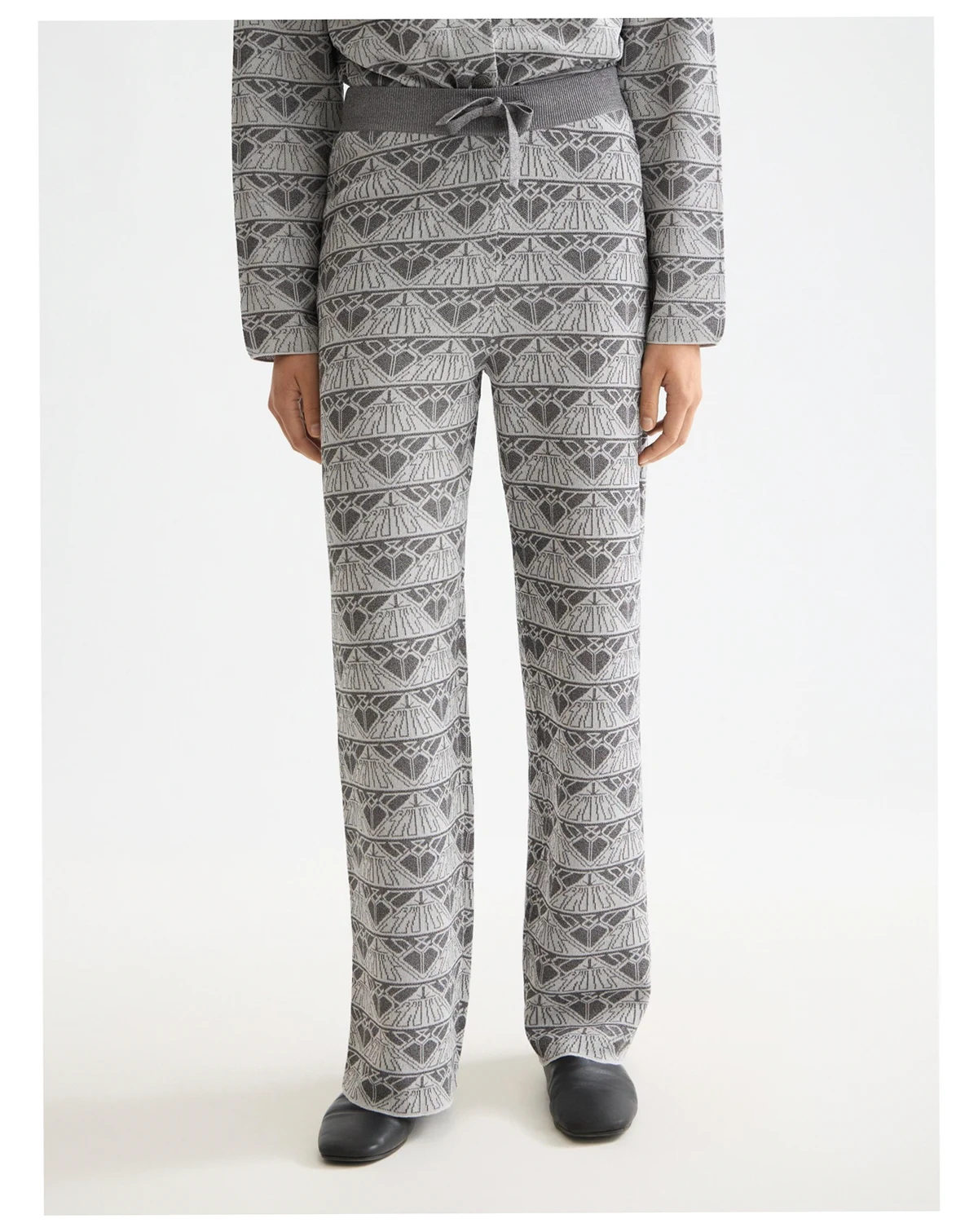 Women's Monogram Jacquard Knitted Trouser