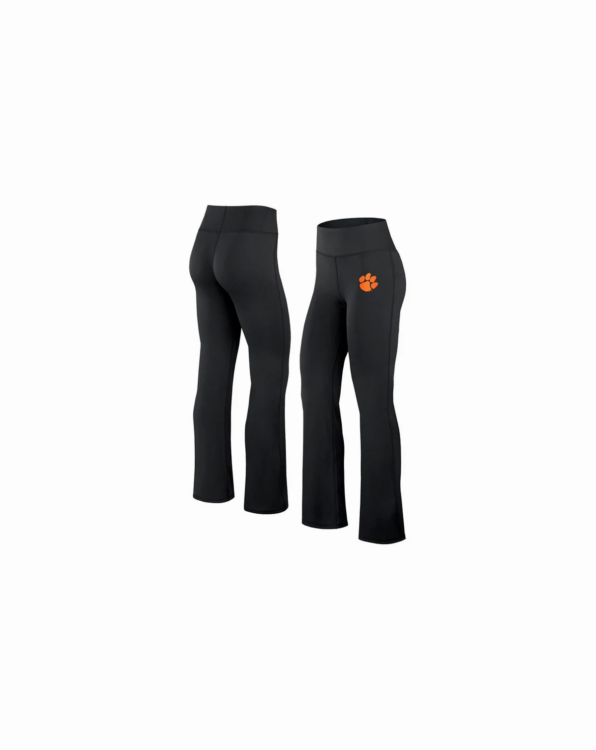 Women's Black Clemson Tigers Training Camp Maxed Out Flare Leggings