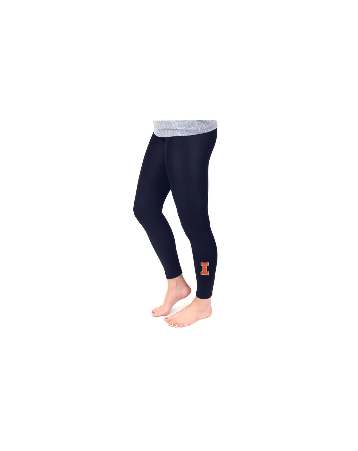 Women's Navy Illinois Fighting Illini Fleece Leggings