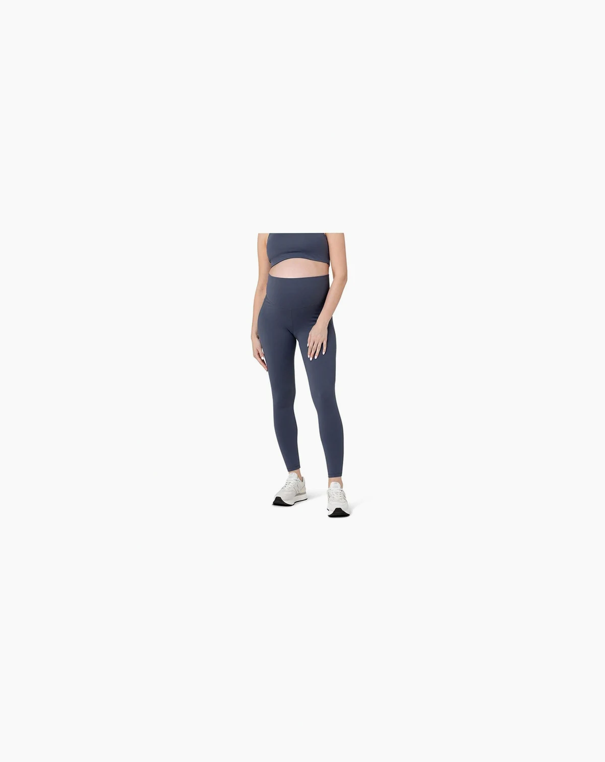 Maternity Ripe Tempo Active Full Length Legging Blue Steel