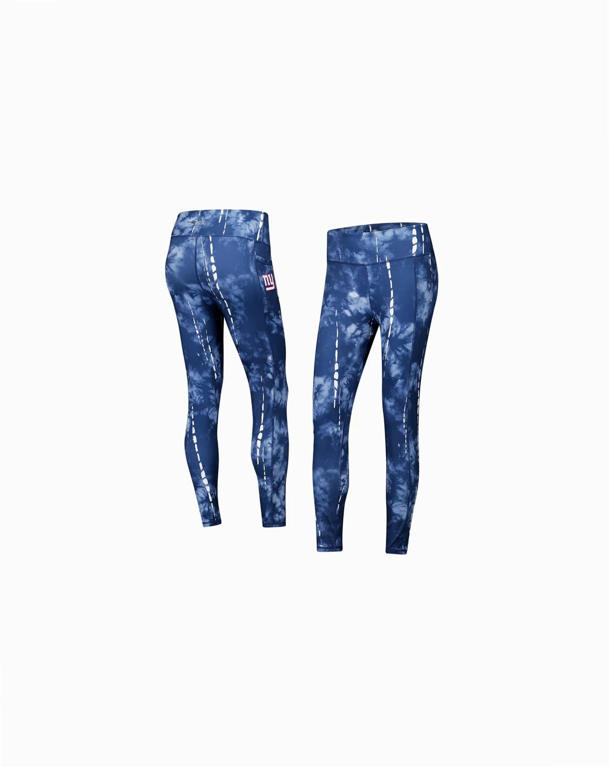 Women's Navy New York Giants Serena Tie-Dye Leggings