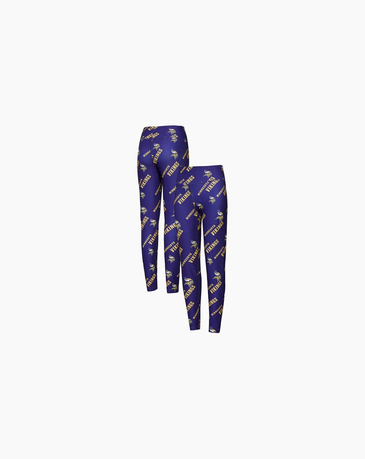 Women's Purple Minnesota Vikings Breakthrough Allover Print Knit Sleep Leggings