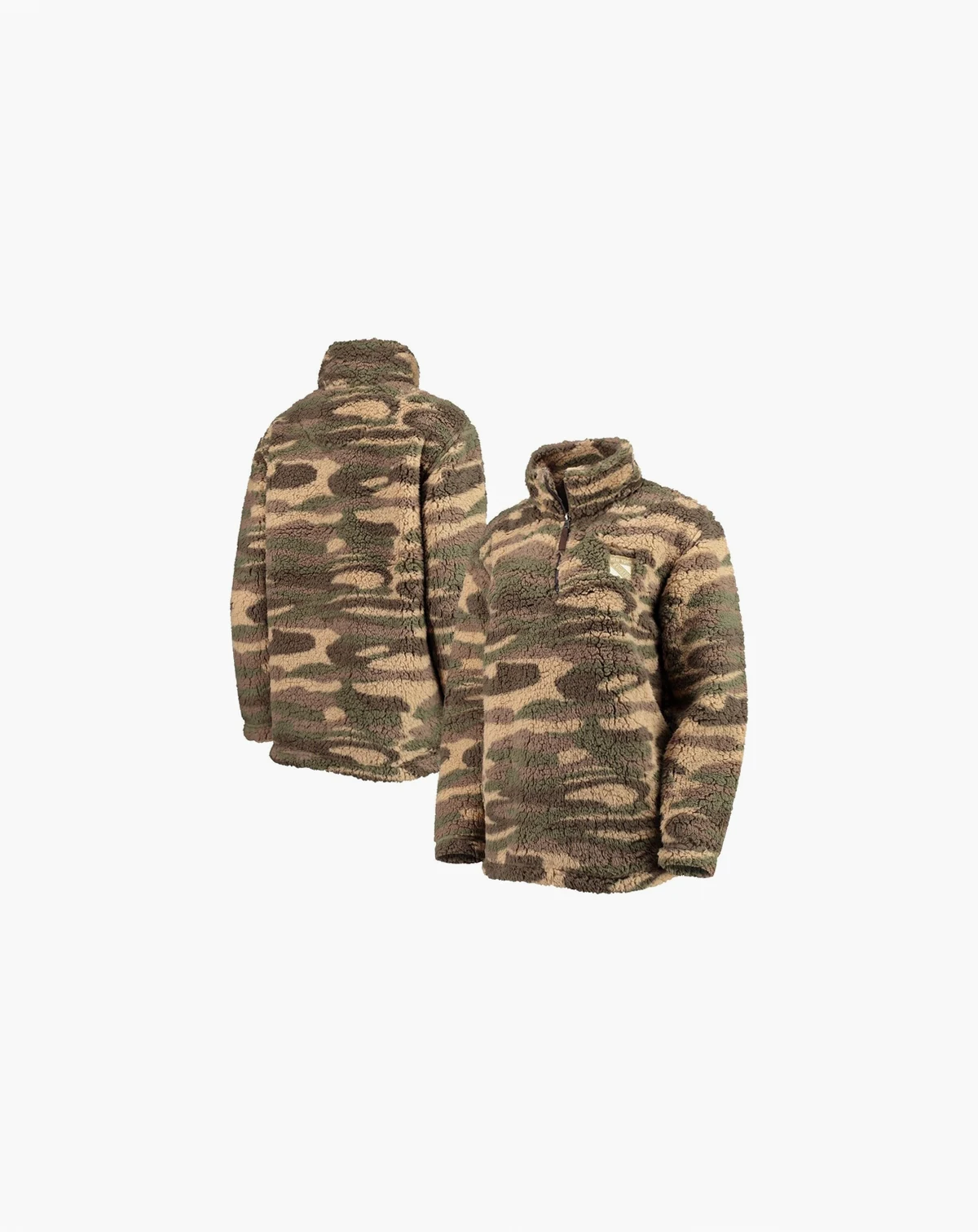Women's Camo New York Rangers Sherpa Quarter-Zip Jacket