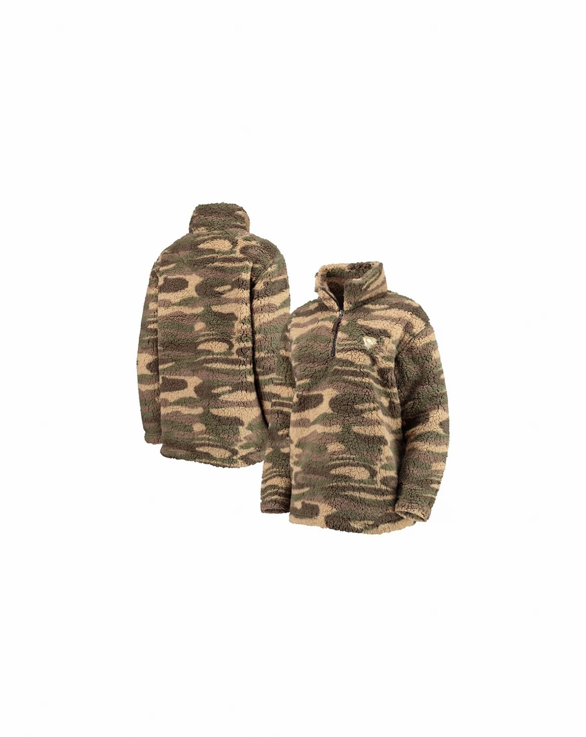 Women's Camo Pittsburgh Penguins Sherpa Quarter-Zip Jacket