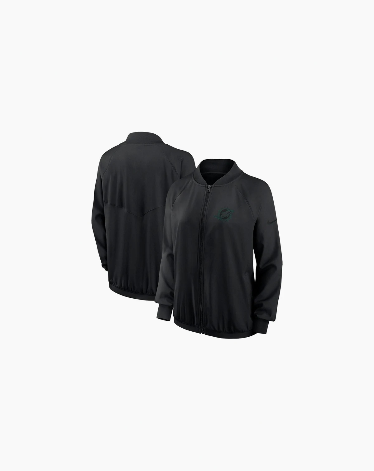 Women's Black Miami Dolphins Full-Zip Jacket