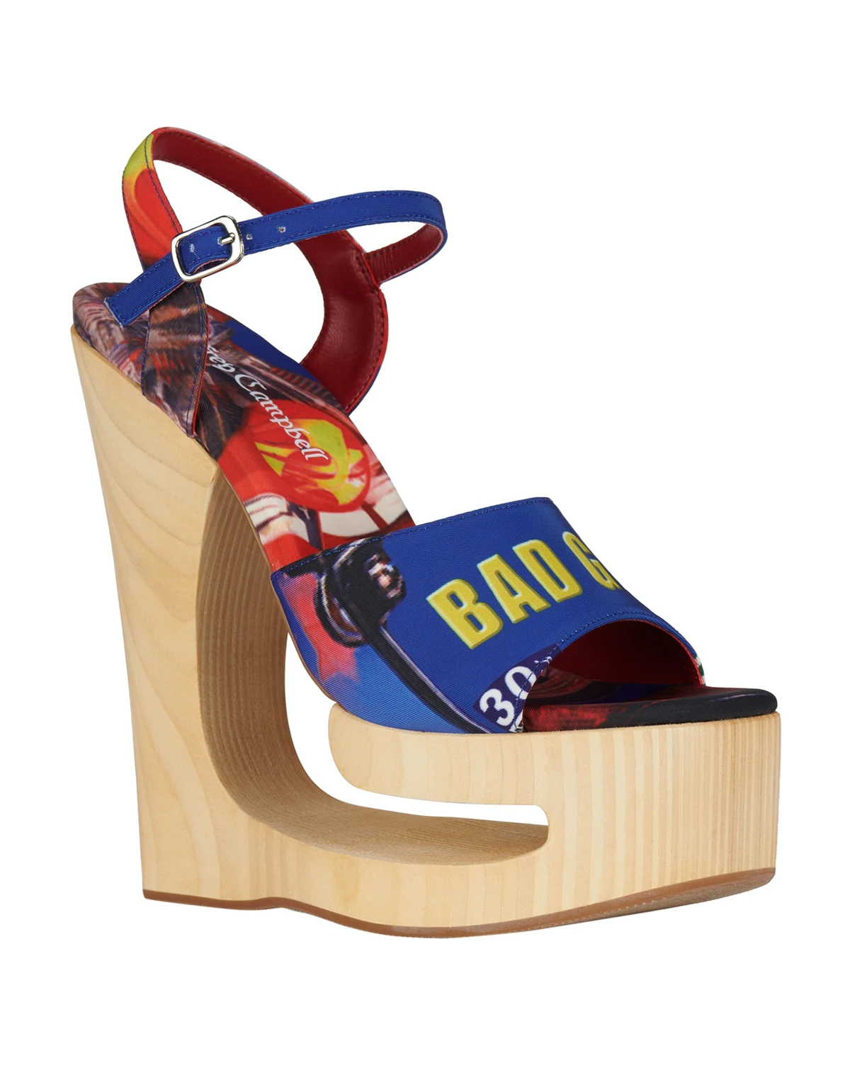 Women's Flag-Girl Sculpted Wedge Sandals