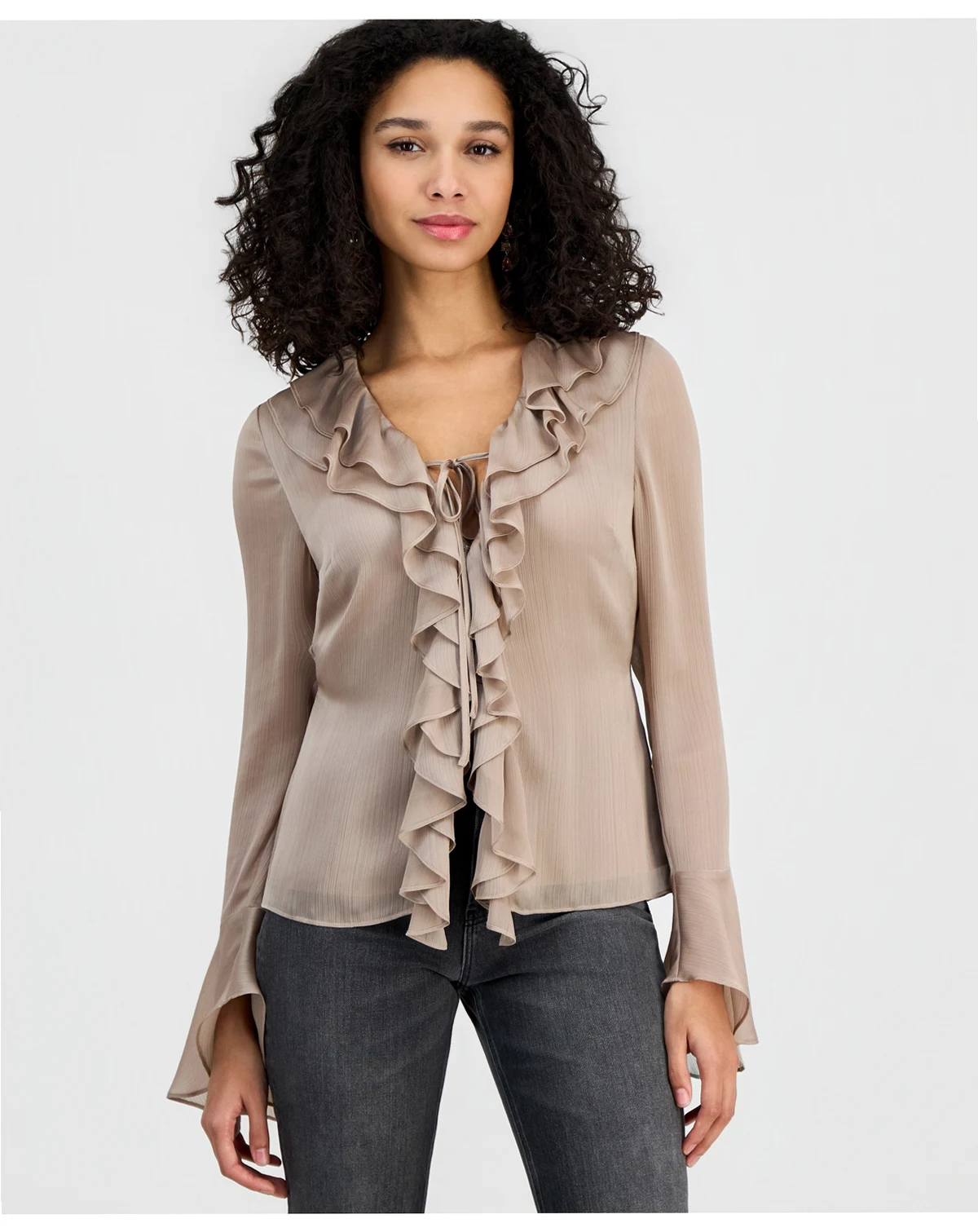 Women's Sana Ruffled Long-Sleeve Blouse