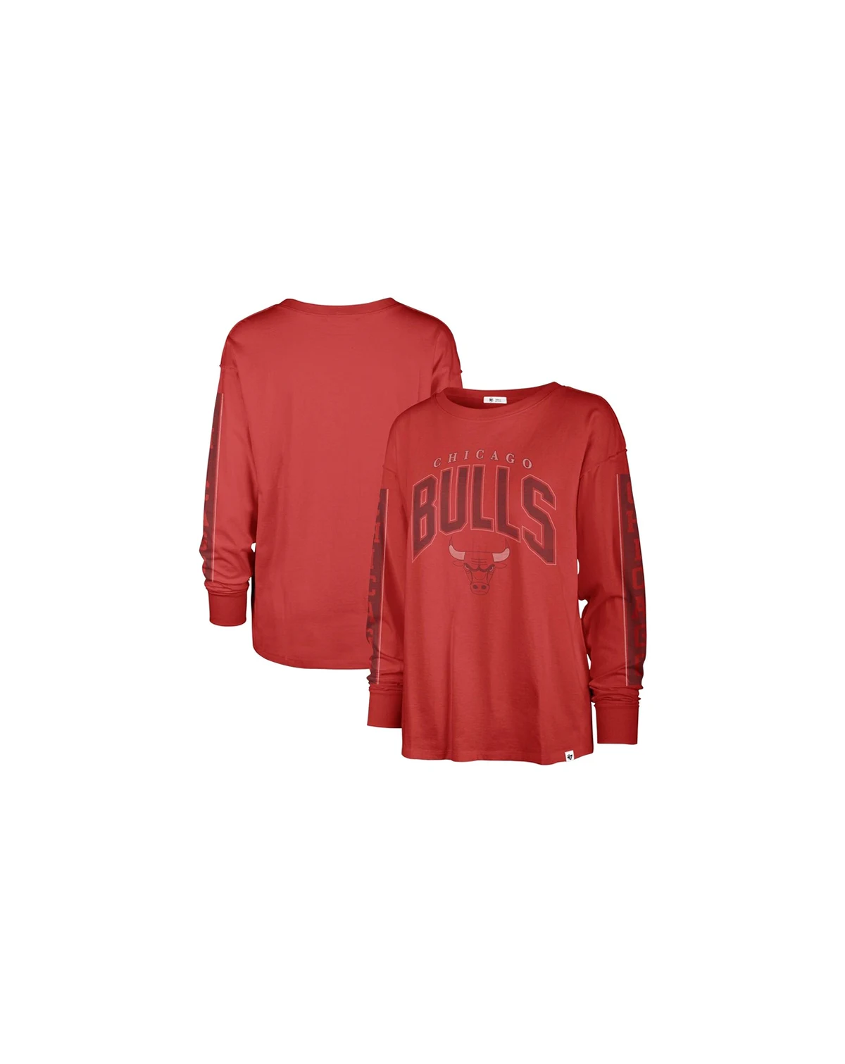 Women's Red Chicago Bulls Tomcat Long Sleeve T-Shirt