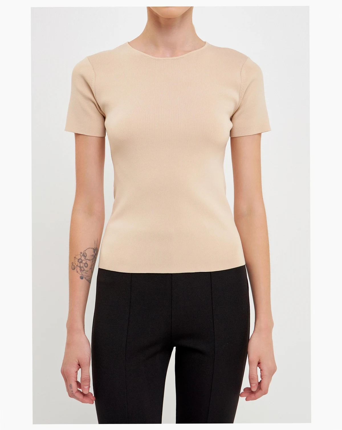 Women's Back Cut-out Detail Knit Top