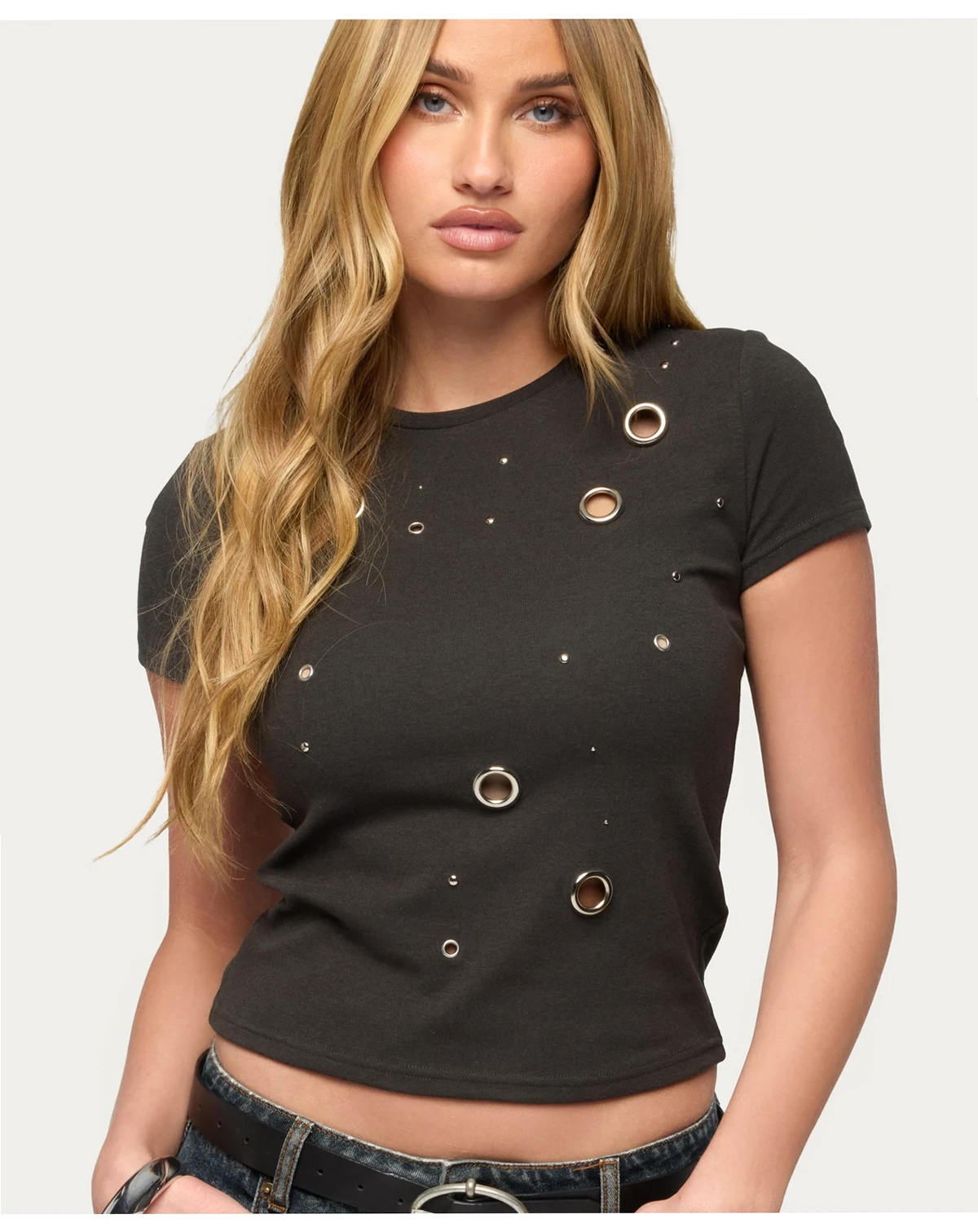 Women's Aitana Grommet Stud T Shirt