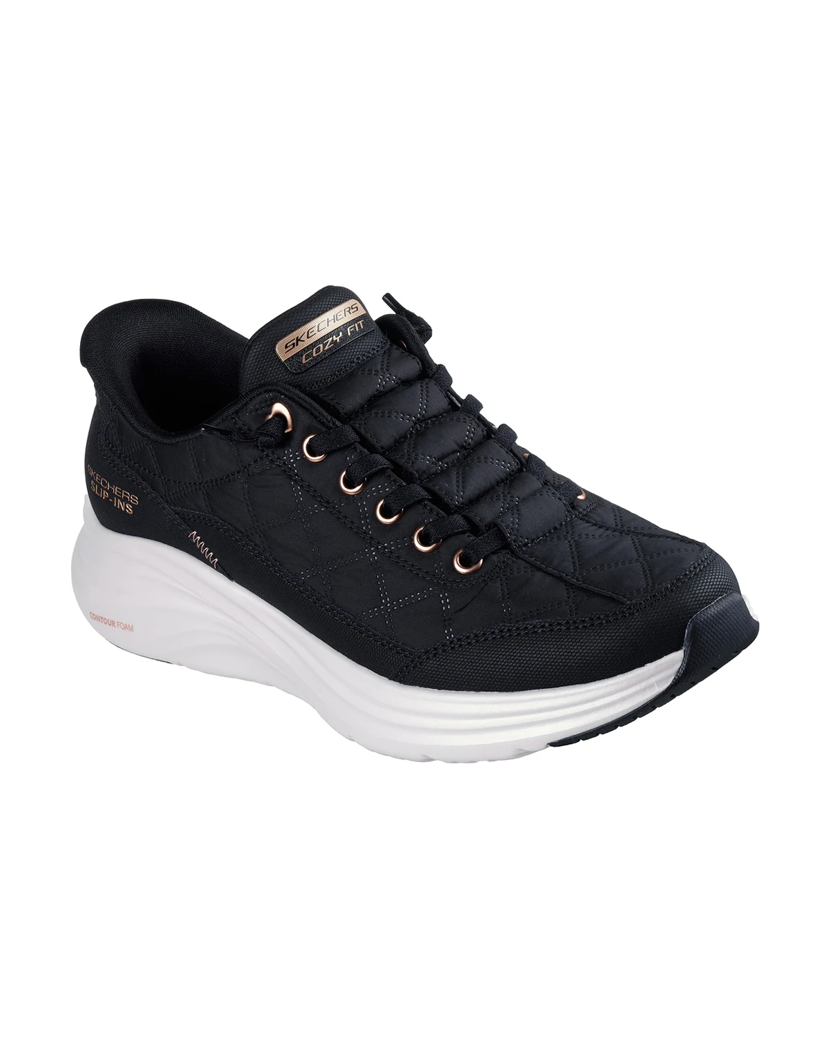 Women's Slip-Ins: Contour Foam - Cozy Fit Golden Hour Walking Sneakers from Finish Line