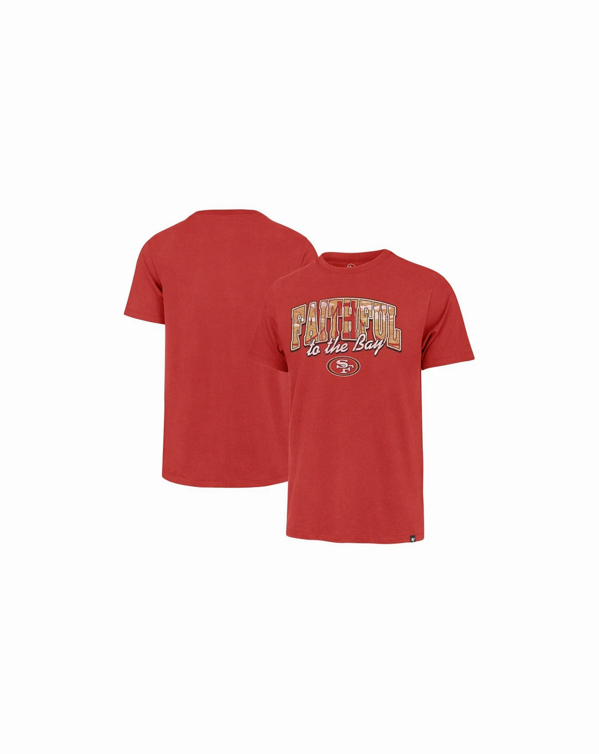 Men's Scarlet Distressed San Francisco 49ers Regional Franklin T-shirt