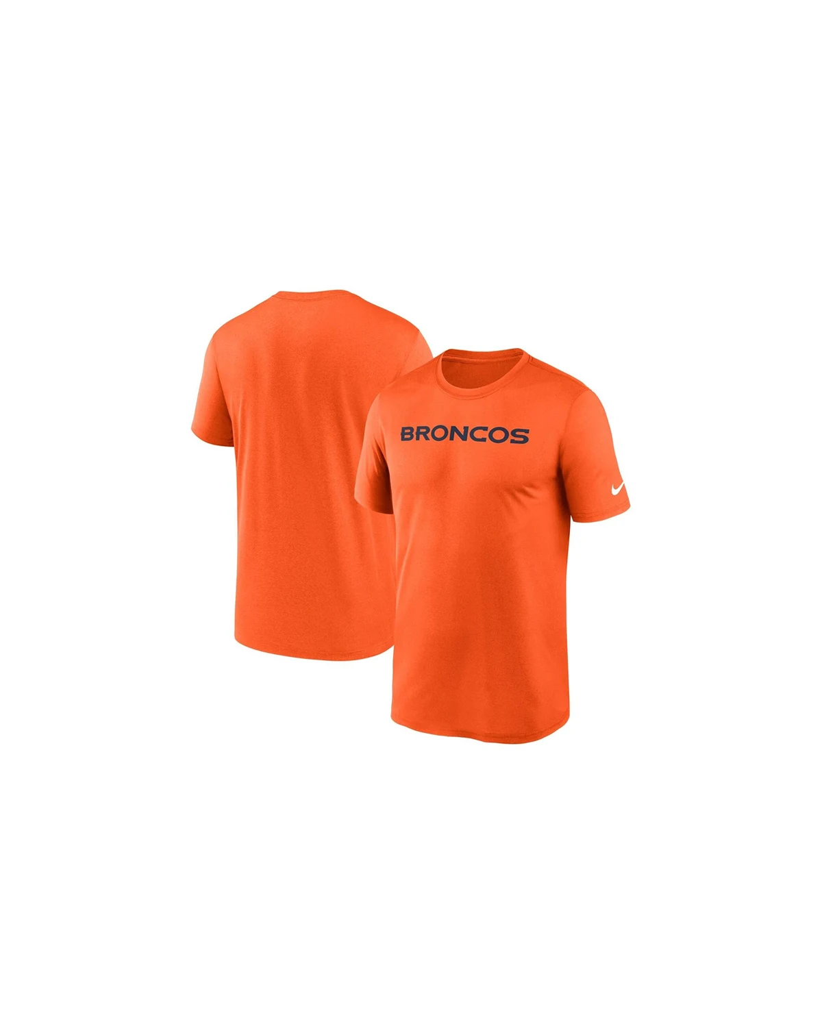 Men's Orange Denver Broncos Primetime Legend Wordmark Performance T-Shirt