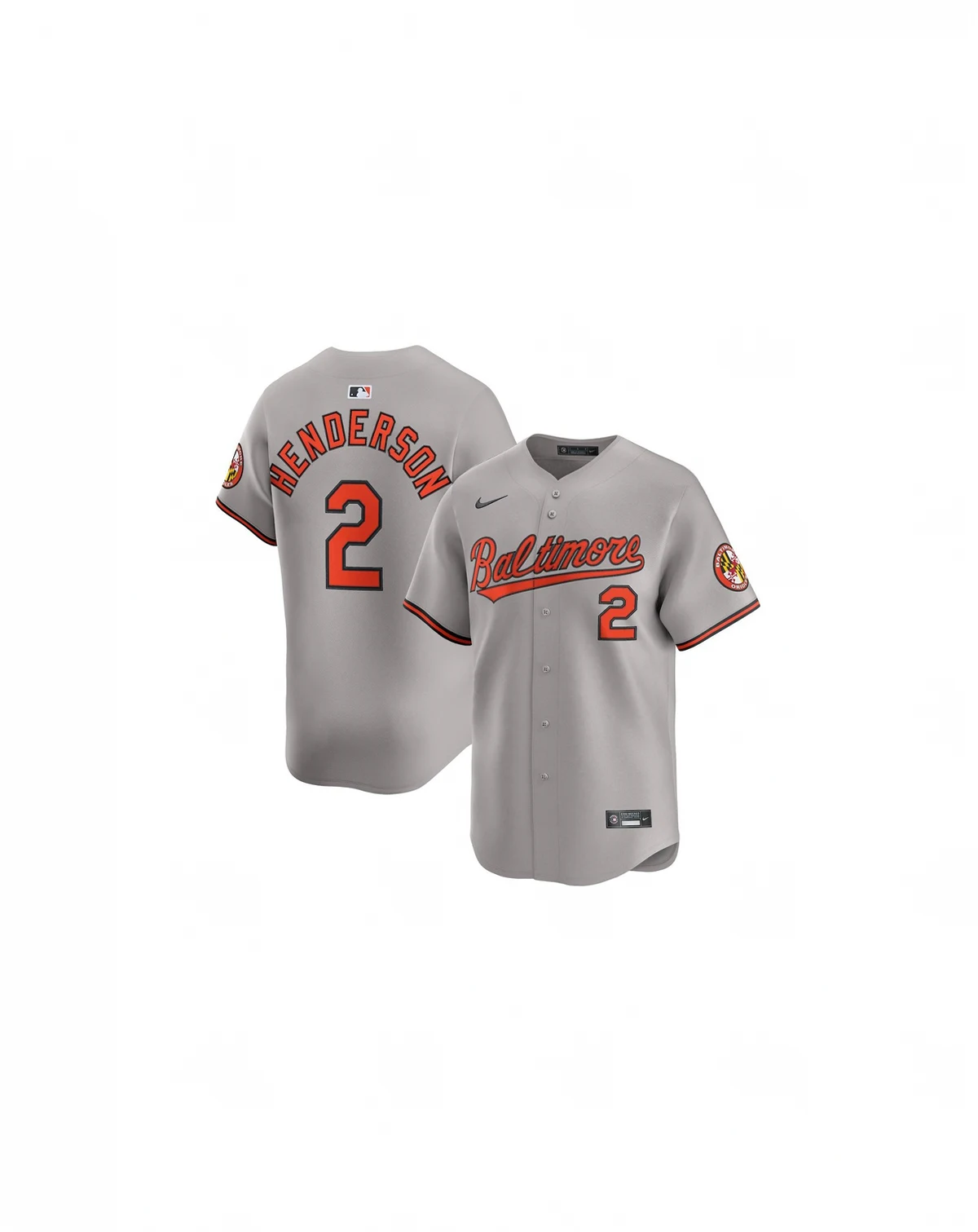 Men's Gunnar Henderson Gray Baltimore Orioles Road Limited Player Jersey
