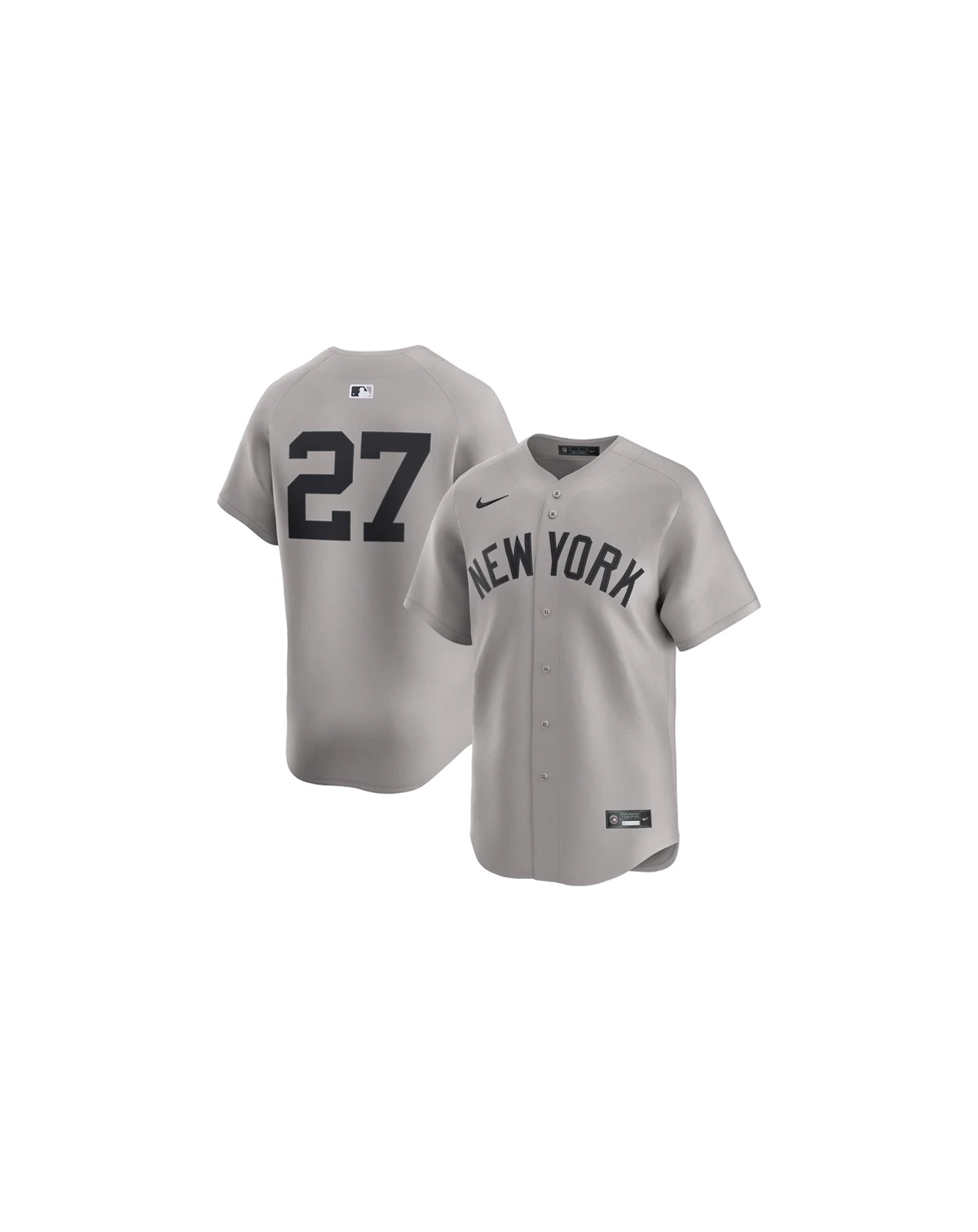 Men's Giancarlo Stanton Gray New York Yankees Road Limited Player Jersey