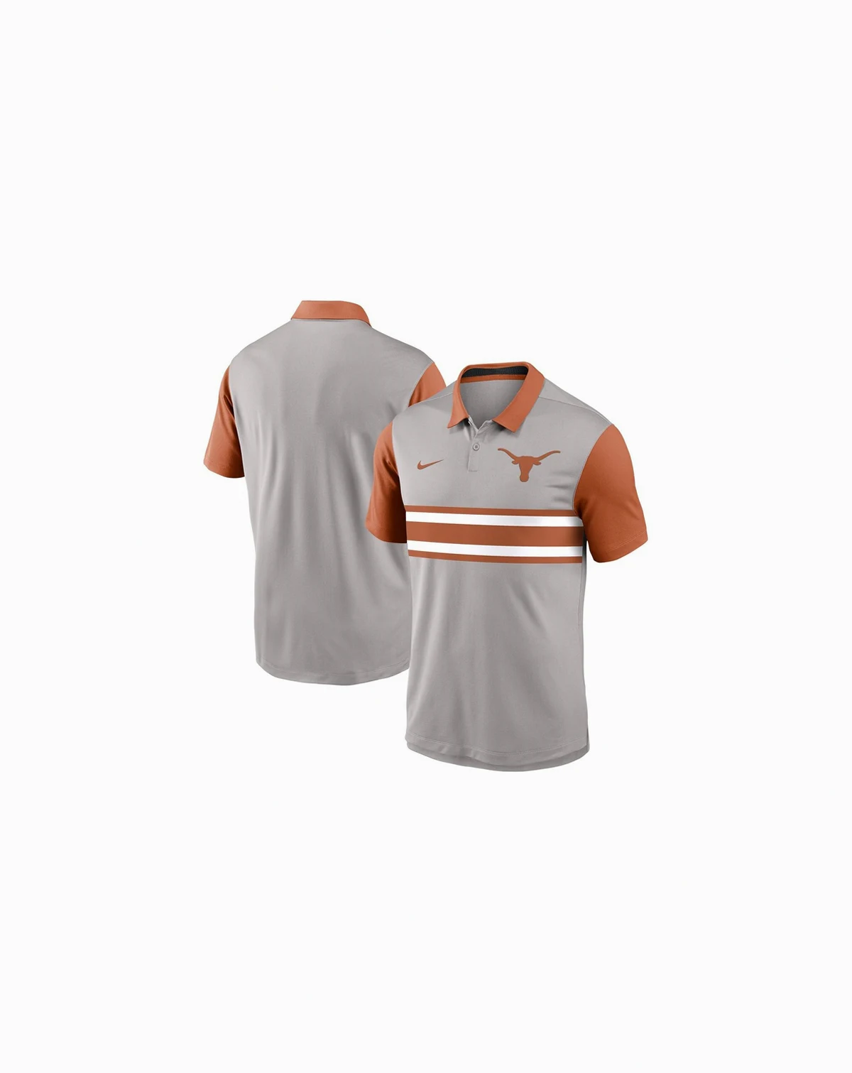Men's Gray/Texas Orange Texas Longhorns Vapor Performance Polo Shirt