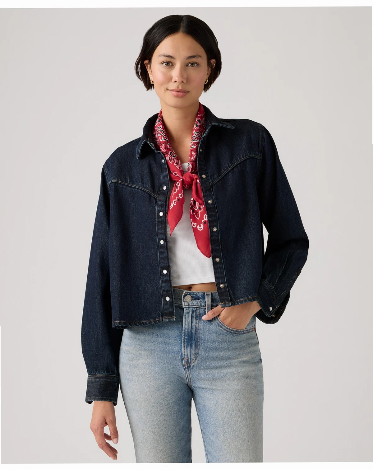 Premium Women's Logan Point Collar Shacket