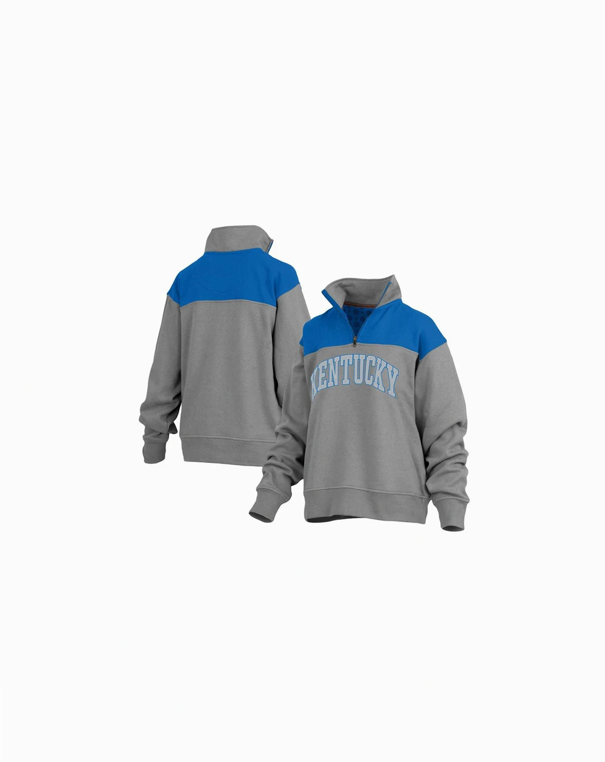 Women's Gray Kentucky Wildcats Avon Fleece Quarter-Zip Jacket