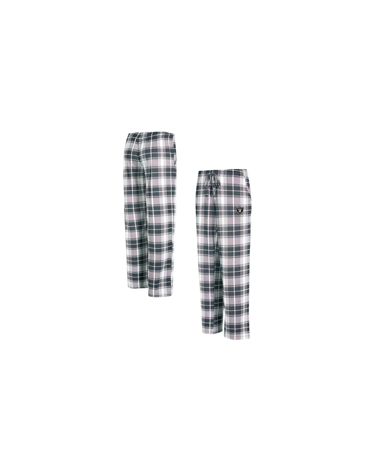 Women's Black Las Vegas Raiders Ashford Plaid Knit Pants