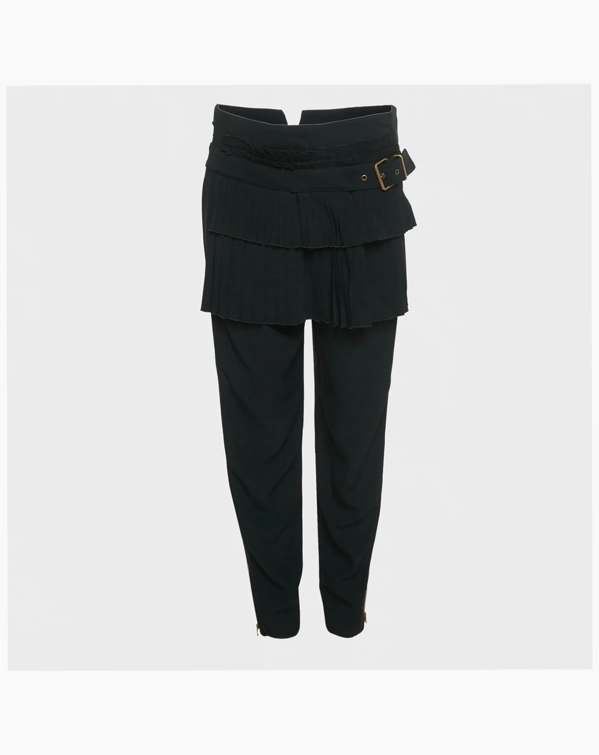 Women's Crepe Pleated Detail Trousers