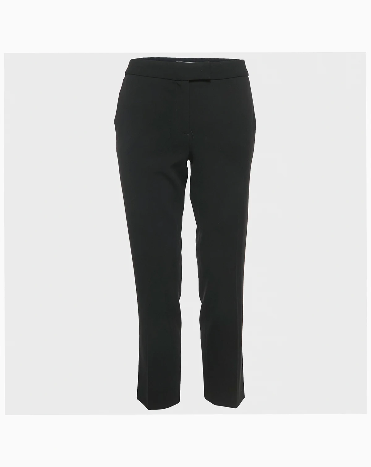 Women's Cheap And Chic Black Crepe Formal Trousers