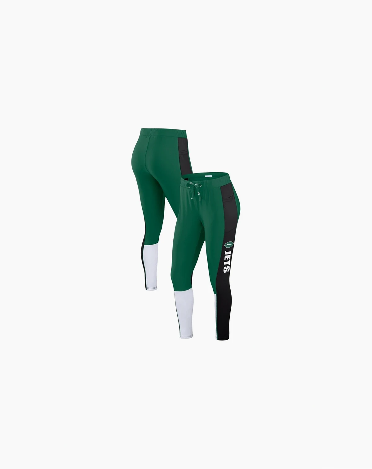 Women's Green/Black New York Jets Color Block Leggings