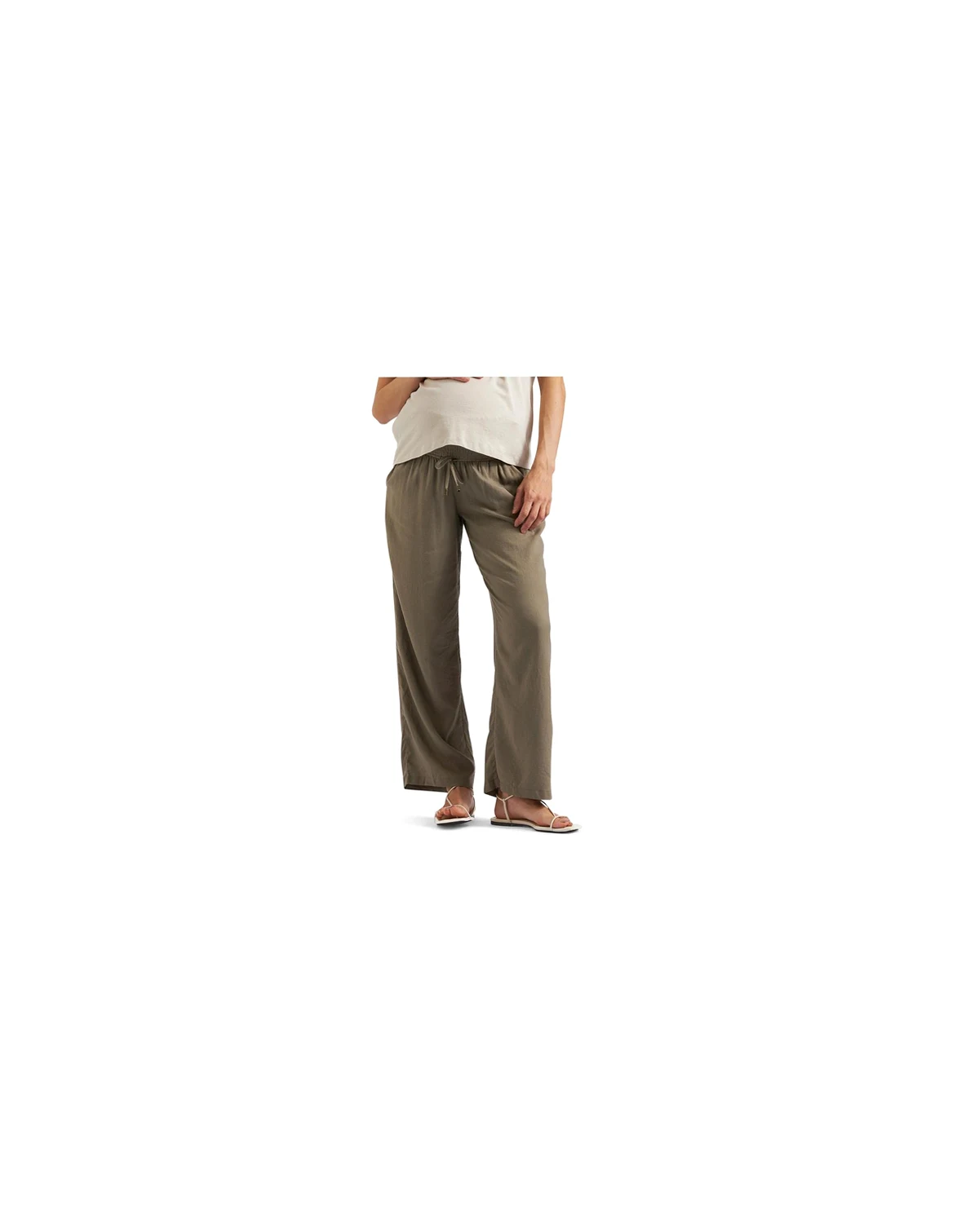 Maternity Ripe Indi Wide Leg Linen Pant
