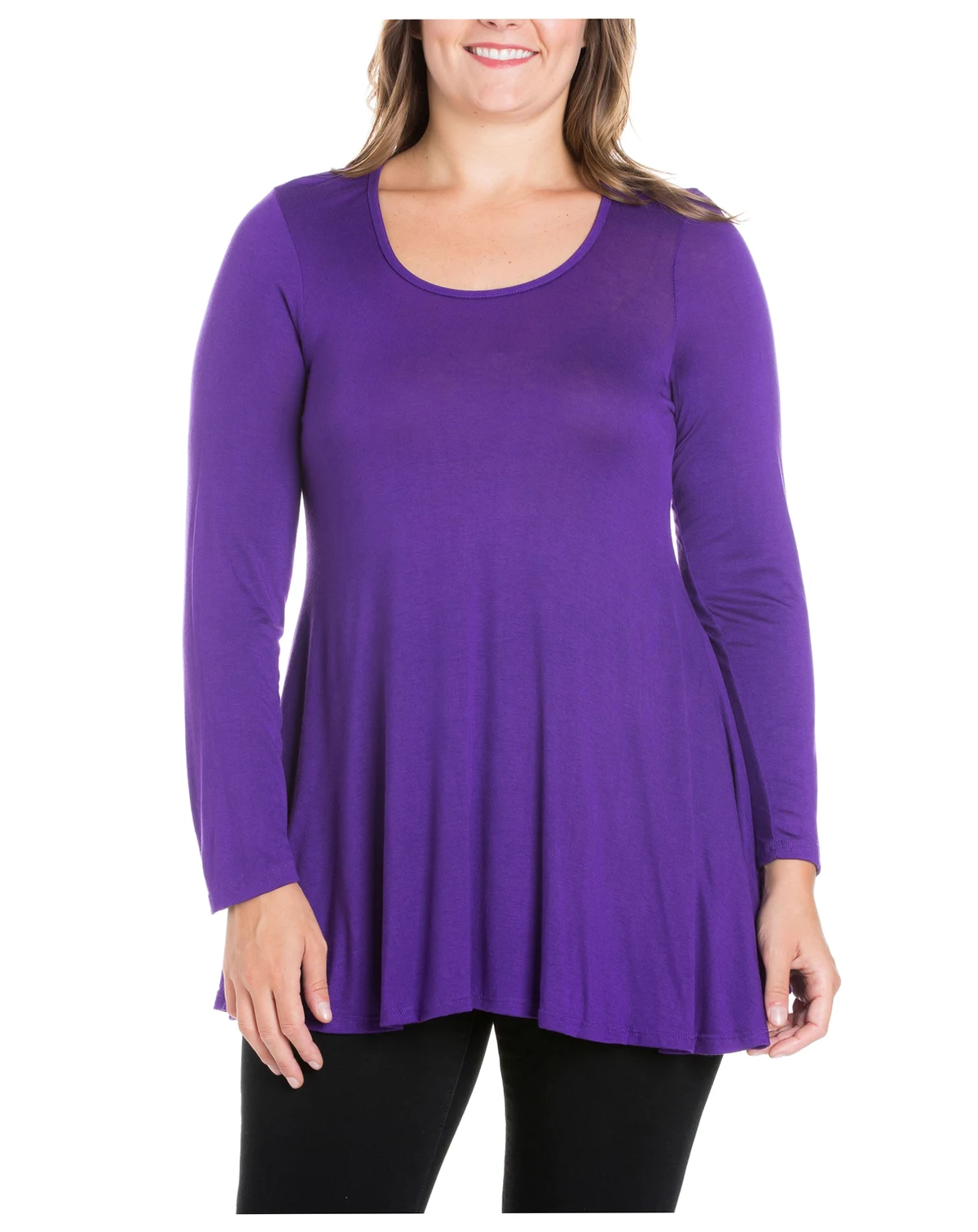 Women's Plus Size Poised Swing Tunic Top