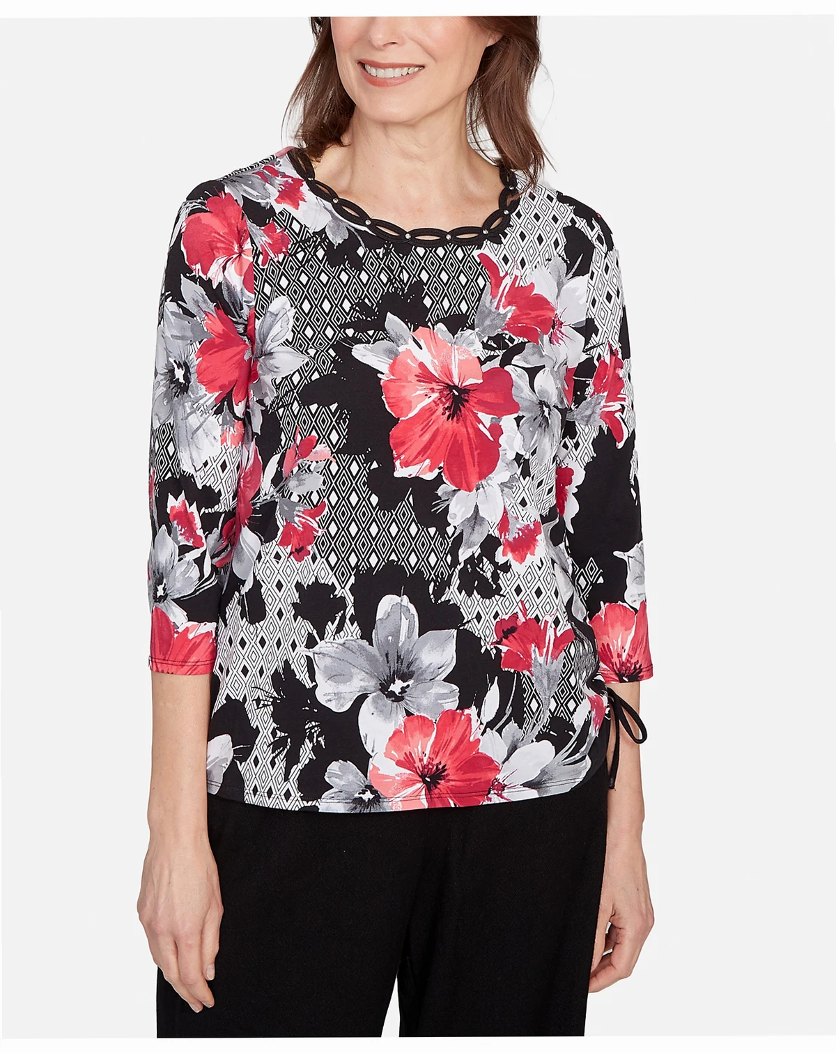 Petite Patchwork Floral Top