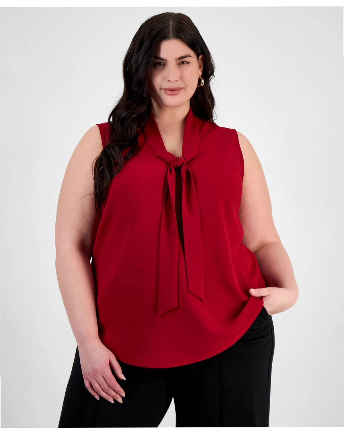 Plus Size Bow Top