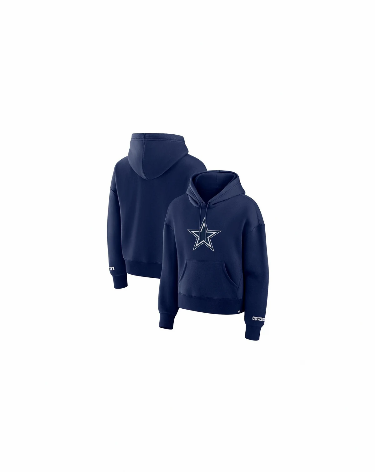 Women's Navy Dallas Cowboys Legacy Fleece Pullover Hoodie