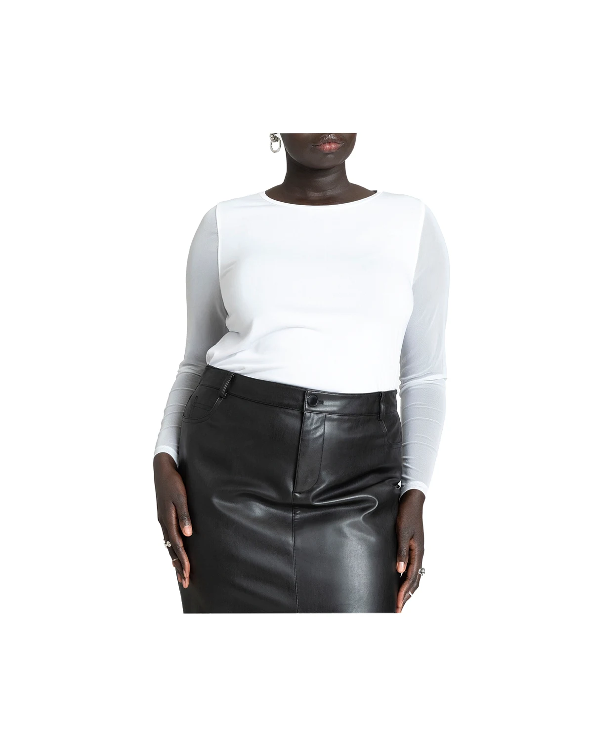 Women's Sheer Sleeve Tee